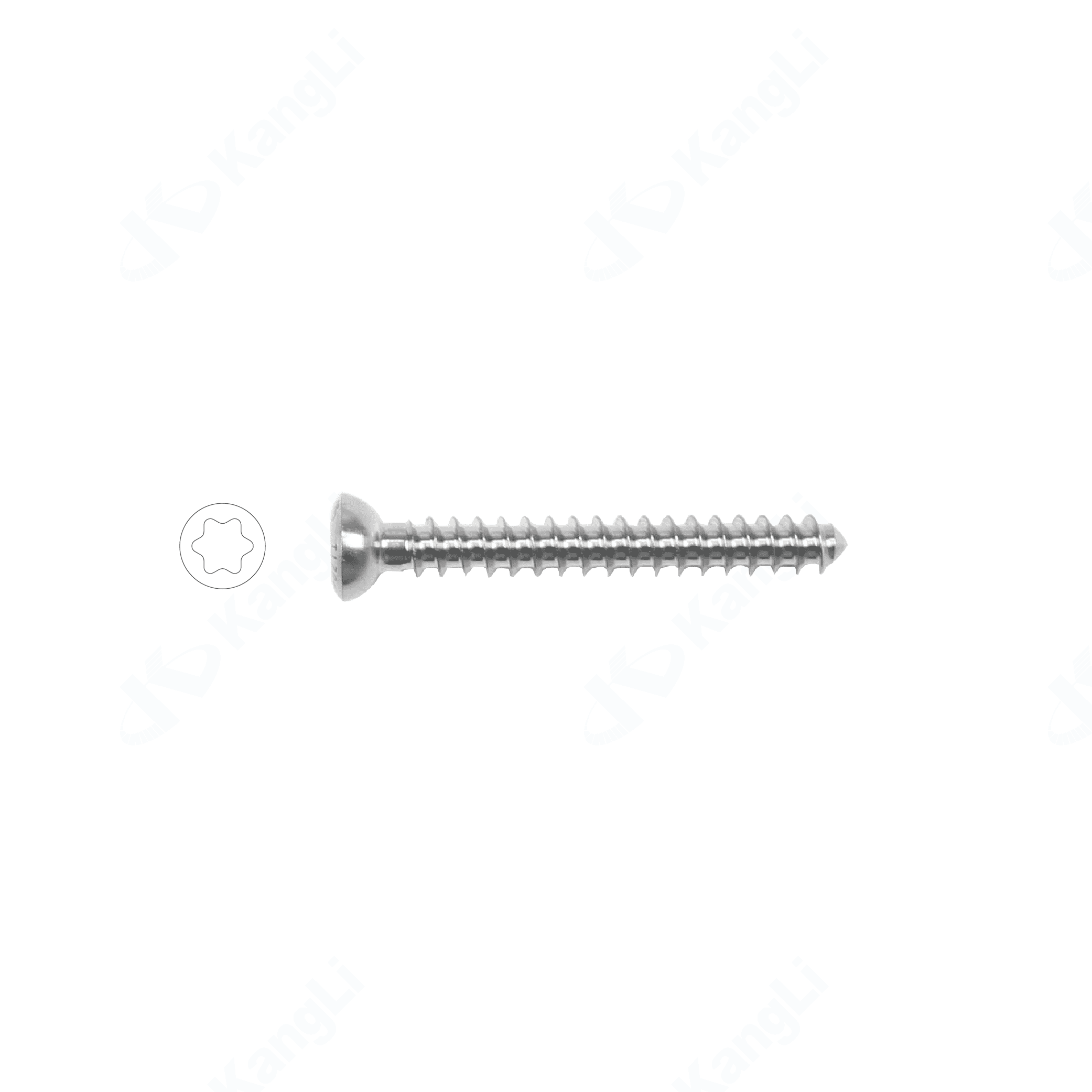 Metal Bone Fracture Screw (Torx Type) (HA4.5 Fully Threaded)